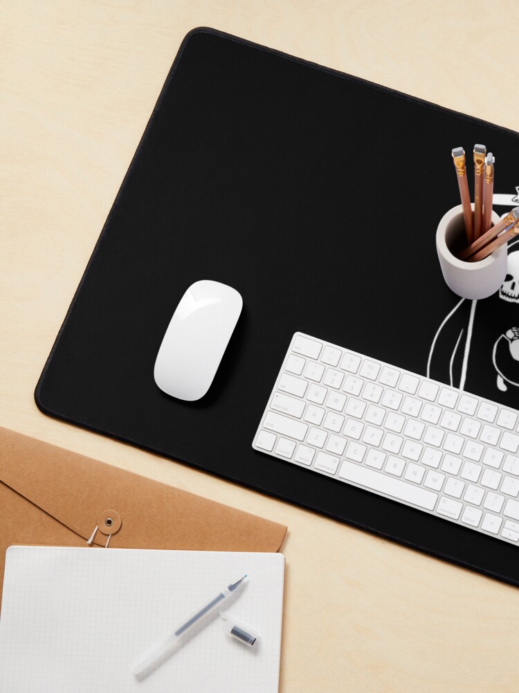 Alternate view of Death Is A Cat Person Mouse Pad