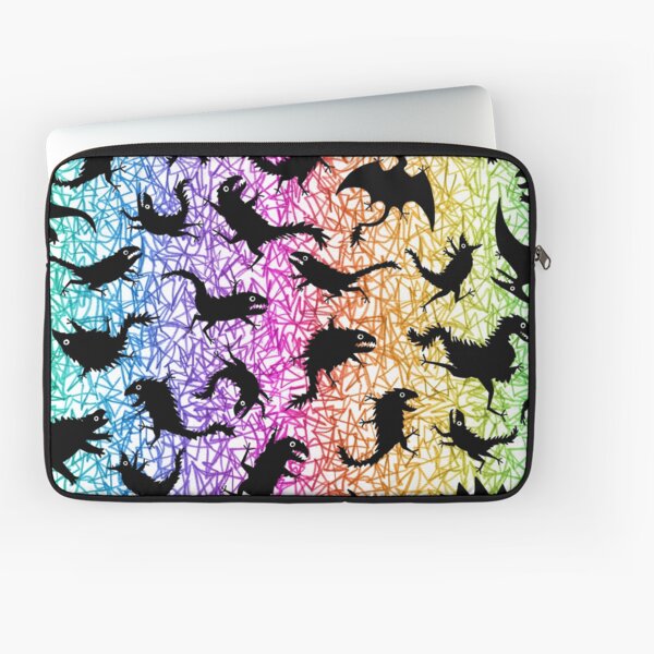 Item preview, Chaos dinosaur pattern on rainbow scribble  designed and sold by Vincent Briggs.