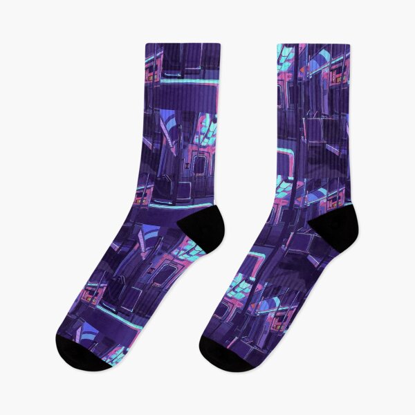 Item preview, Cyberpunk Abandoned Subway Neon designed and sold by KalenaDraws.