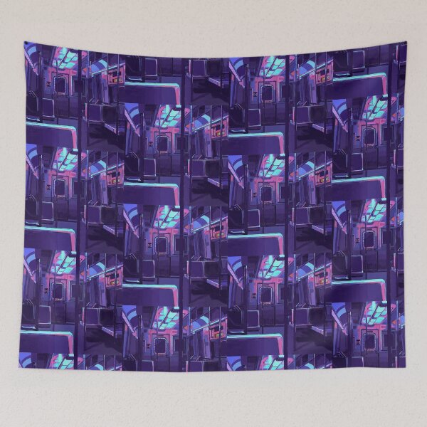 Item preview, Cyberpunk Abandoned Subway Neon designed and sold by KalenaDraws.