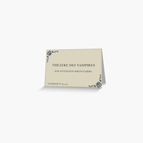 Item preview, Theatre de Vampires Invitation | Interview with the Vampire Fanart designed and sold by honey-bloom.