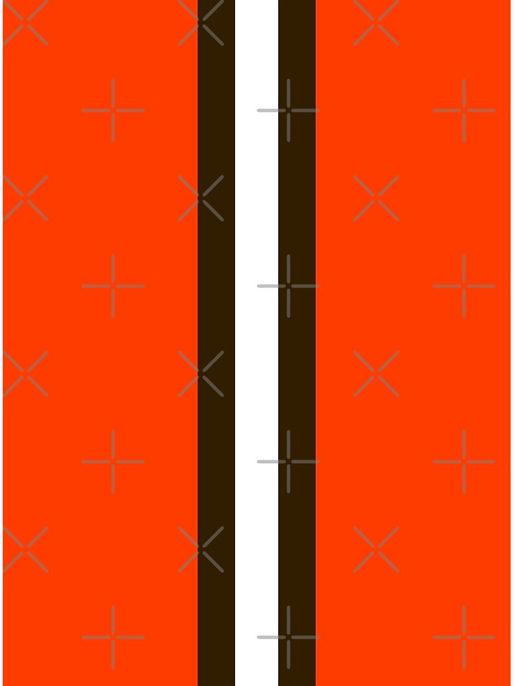 Cleveland Browns Stripe, Cleveland Football Orange | Poster