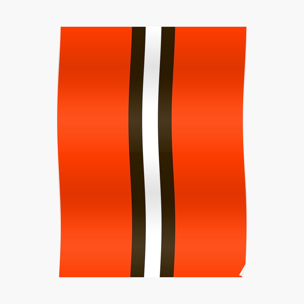 Cleveland Browns Stripe Essential T-Shirt for Sale by corbrand