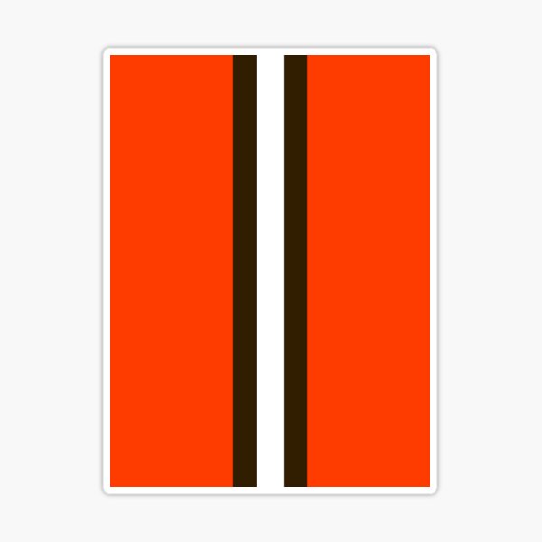 Cleveland Browns Stripe Sticker for Sale by corbrand