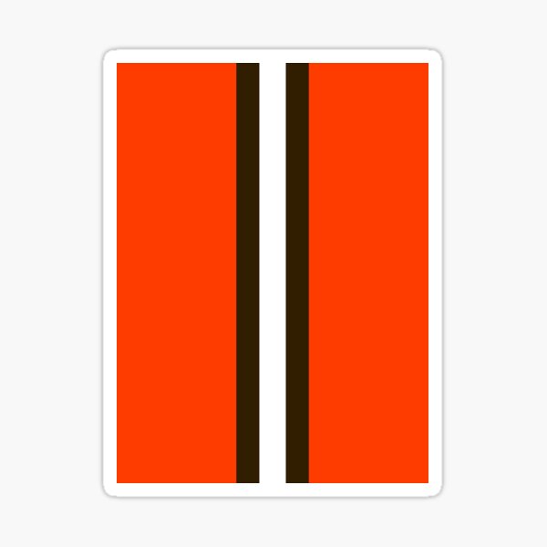 Cleveland Browns Stripe Sticker for Sale by corbrand