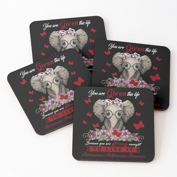 Item preview, Arteriovenous Malformation Warrior Cute Elephant Lover Gifts designed and sold by Adropine.
