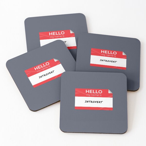 Item preview, Hello My Name Is Introvert designed and sold by Birdbrook Academy.