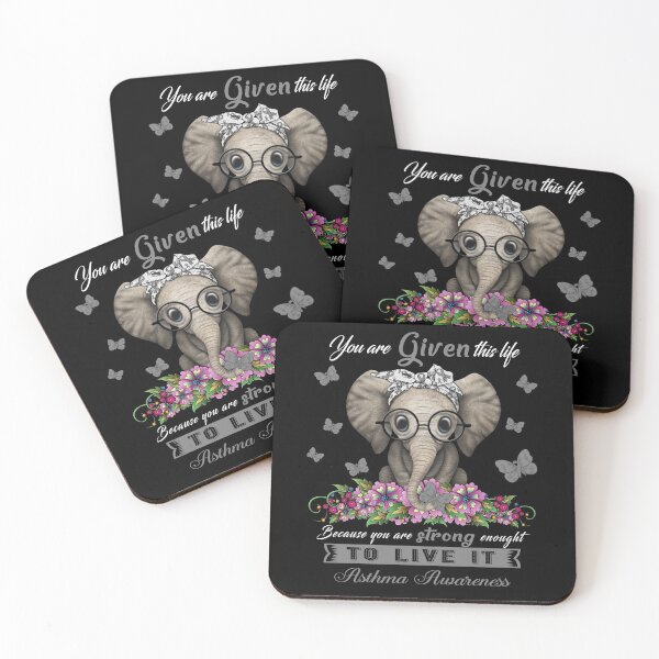 Item preview, Asthma Warrior Cute Elephant Lover Gifts designed and sold by Adropine.