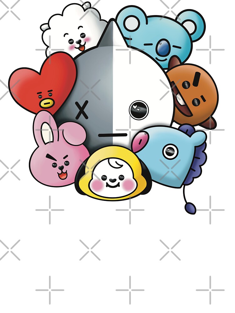 BT21 Little Buddy Pillow Cover Bangtan Boys BTS Cases Cotton Kpop Home