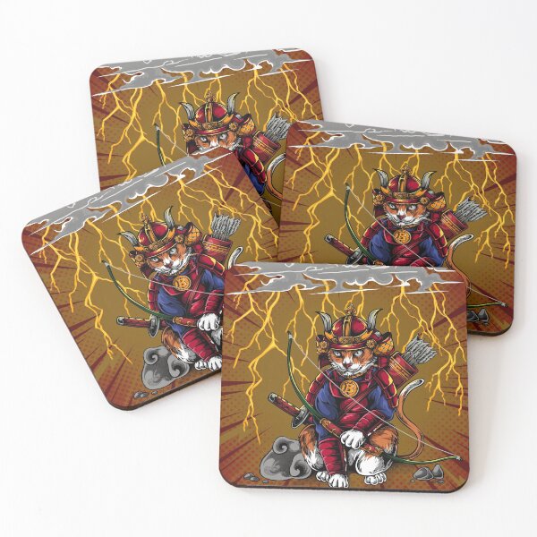 Item preview, Bitcoin Samurai Cat #7 - ArtofSatoshi designed and sold by ArtOfSatoshiOrg.