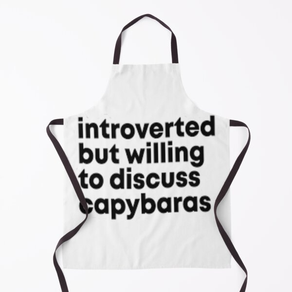 Item preview, Interoverted but willing to discuss capybaras designed and sold by potits-work.