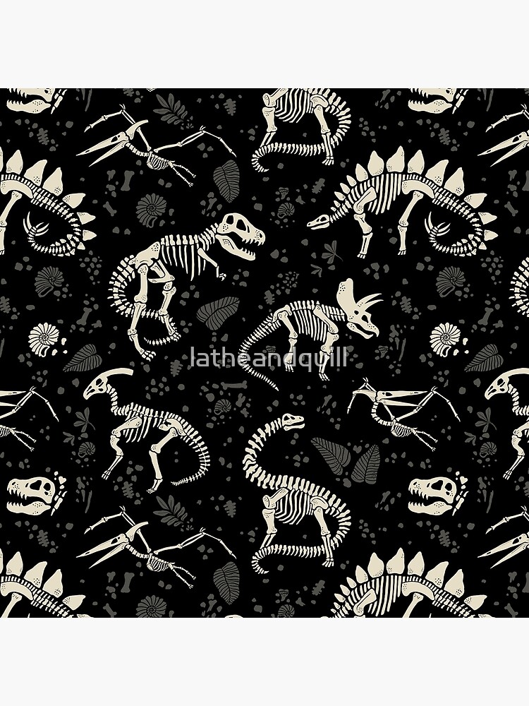 Thumbnail 2 of 2, Tote Bag, Excavated Dinosaur Fossils designed and sold by latheandquill.