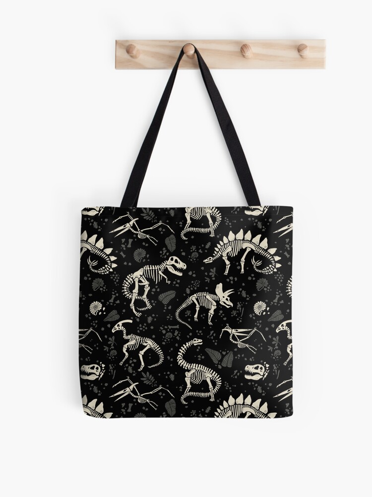 Thumbnail 1 of 2, Tote Bag, Excavated Dinosaur Fossils designed and sold by latheandquill.