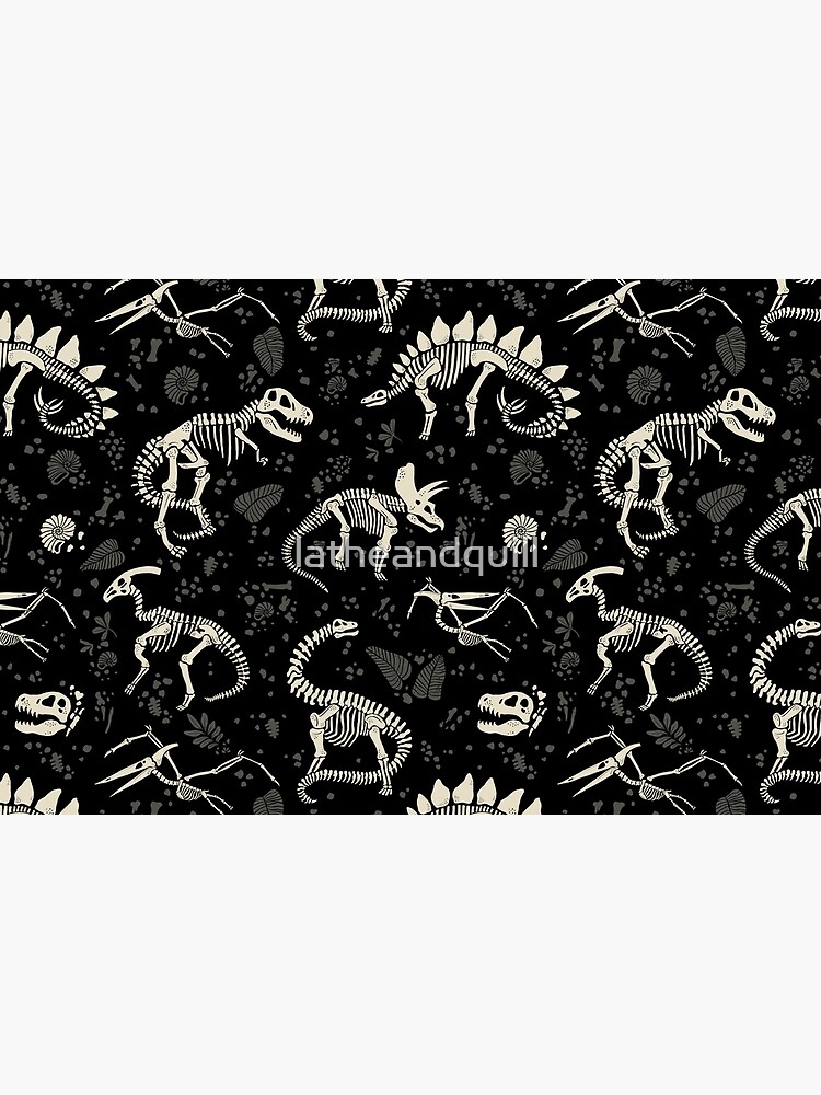 Thumbnail 4 of 4, Zipper Pouch, Excavated Dinosaur Fossils designed and sold by latheandquill.