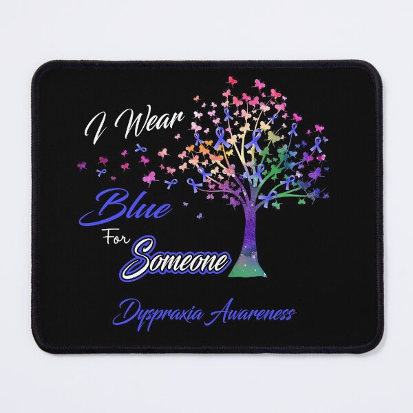 Item preview, Ribbon Tree I Wear Blue For Someone Dyspraxia Awareness designed and sold by Tadmab.