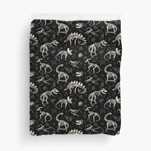 Fósiles de dinosaurios excavados Funda nórdica