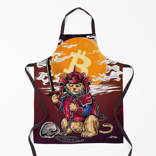 Item preview, Bitcoin Samurai Cat #9 - ArtofSatoshi designed and sold by ArtOfSatoshiOrg.