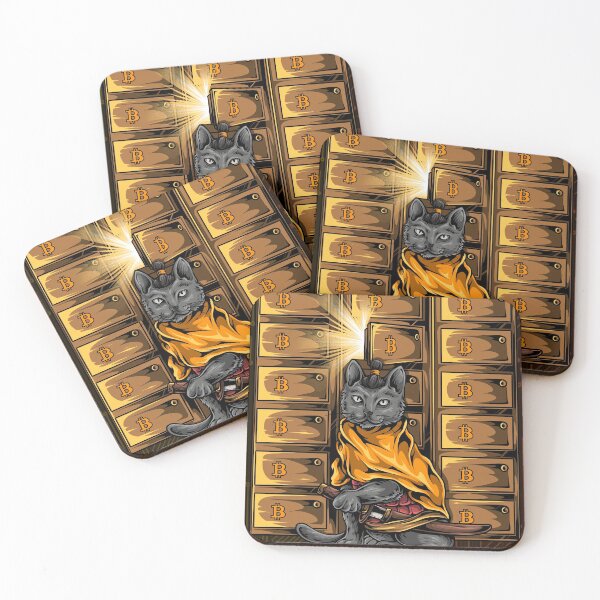 Item preview, Bitcoin Samurai Cat #10 - ArtofSatoshi designed and sold by ArtOfSatoshiOrg.