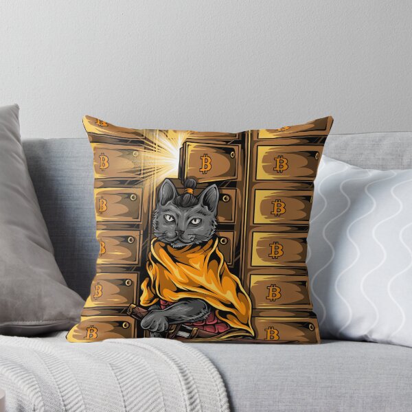 Item preview, Bitcoin Samurai Cat #10 - ArtofSatoshi designed and sold by ArtOfSatoshiOrg.