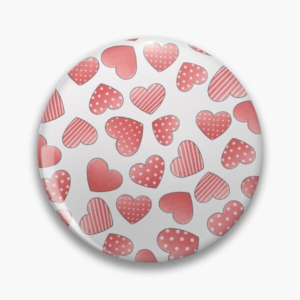 Item preview, red heart valentines day cute girly pattern girls colourful designed and sold by ZenSarah.