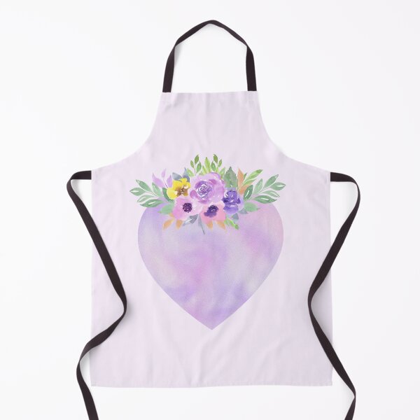 Item preview, Heart Purple Pastel Marble Flowers Roses designed and sold by Simplyy Unique.