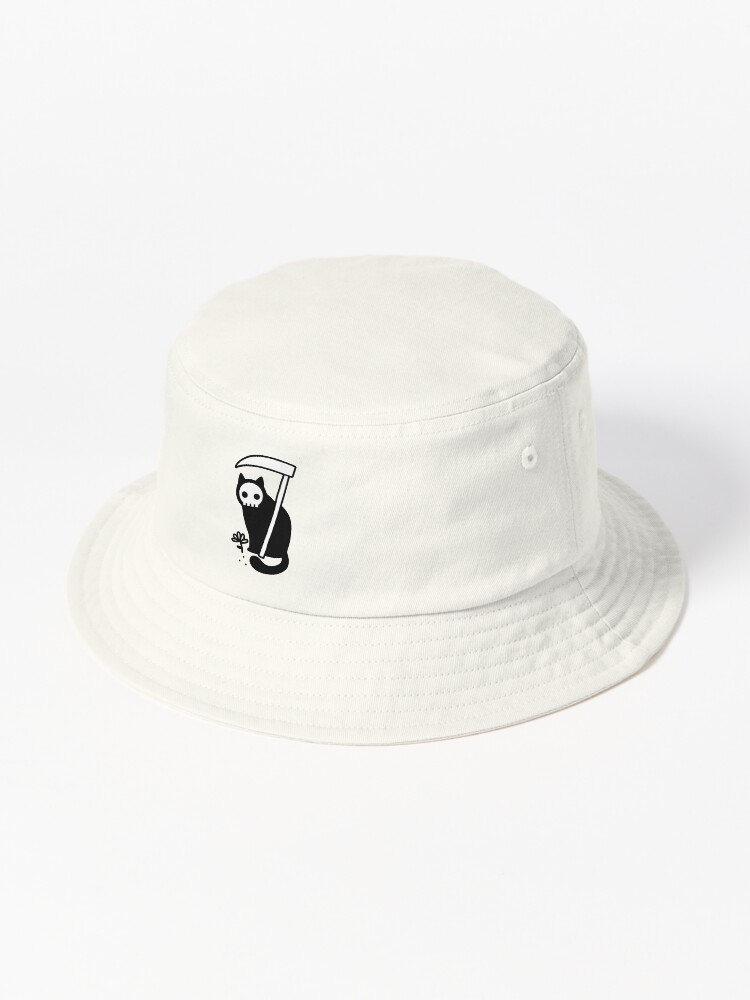 Grim Kitty Bucket Hat for Sale by obinsun