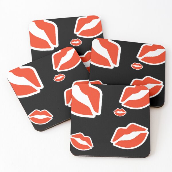 Item preview, Kisses Red and Black designed and sold by PLarDesigns.