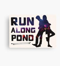 Run Along Pond Canvas Print