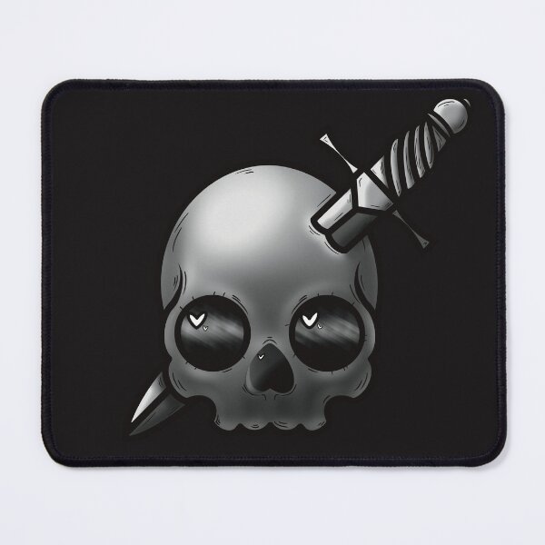 Item preview, Cute Sword Skull (Heart Eyes) designed and sold by Lisa Ghosheh.