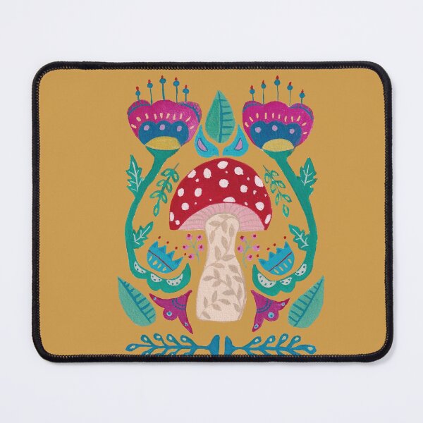 Item preview, Mushroom Folk Art designed and sold by CarrieIsArtsy.