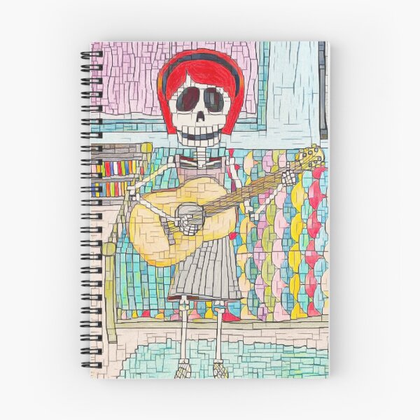 Item preview, Lively Bones Guitar Girl pixel finish.  designed and sold by LuvbuzzArt.