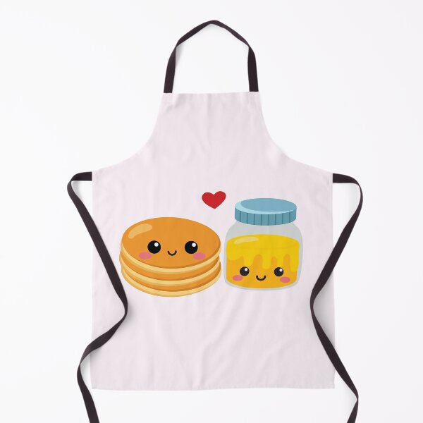 Item preview, Kawaii Pancake And Syrup Honey Couple Love Heart designed and sold by Simplyy  Unique.
