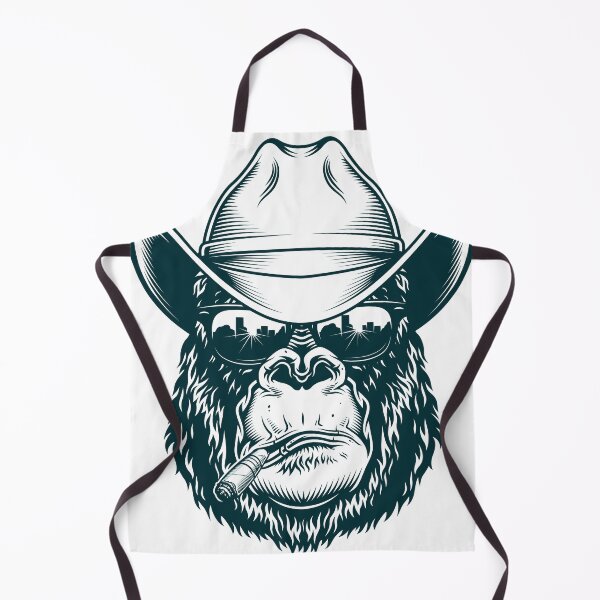 Item preview, Gorilla head in Cowboy in green designed and sold by PherppaXz.