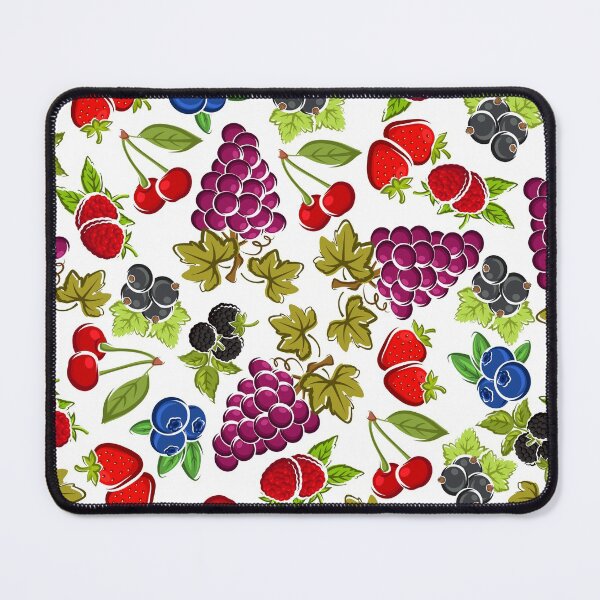 Item preview, Juicy Ripe Berries and Grapes Mixed Fruit. Strawberries, Currants, Grapes, Blueberries, Cherries, Raspberries designed and sold by silviaol.