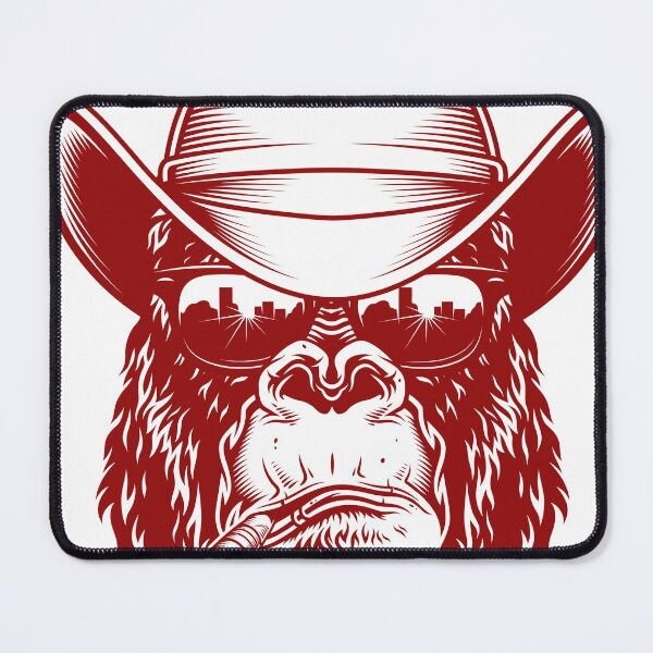 Item preview, Gorilla head in Cowboy in red designed and sold by PherppaXz.