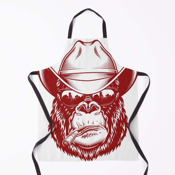 Item preview, Gorilla head in Cowboy in red designed and sold by PherppaXz.
