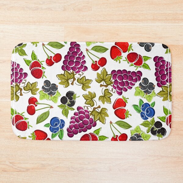Item preview, Juicy Ripe Berries and Grapes Mixed Fruit. Strawberries, Currants, Grapes, Blueberries, Cherries, Raspberries designed and sold by silviaol.