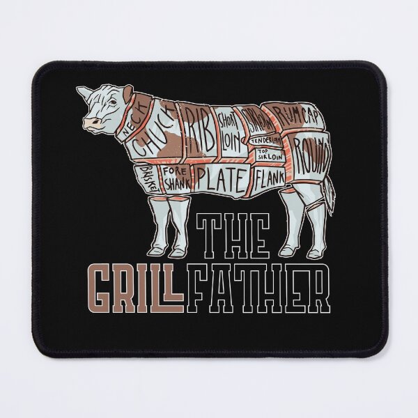 Item preview, The GrillFather | Funny Dad Husband Grandpa Uncle Friend Grilling & BBQ Lover Meat Humor Joke for Men designed and sold by MadrigueraSM-.