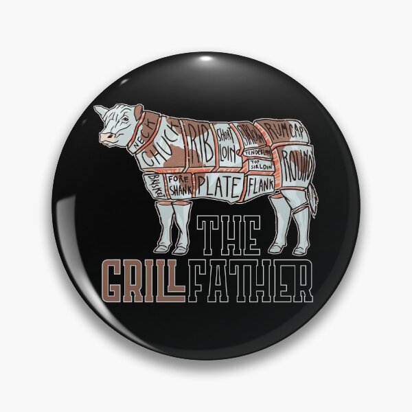 Item preview, The GrillFather | Funny Dad Husband Grandpa Uncle Friend Grilling & BBQ Lover Meat Humor Joke for Men designed and sold by MadrigueraSM-.