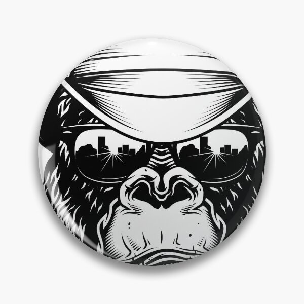 Item preview, Gorilla head in Cowboy in black designed and sold by PherppaXz.