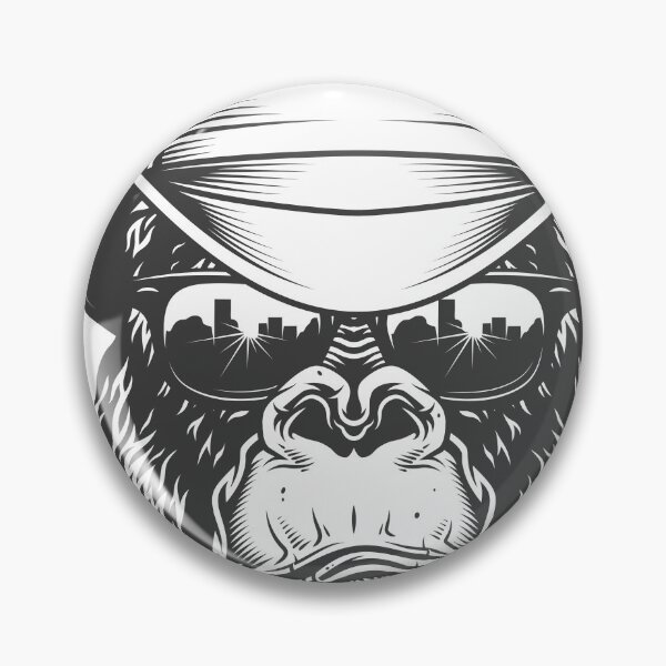 Item preview, Gorilla head in Cowboy in gray designed and sold by PherppaXz.