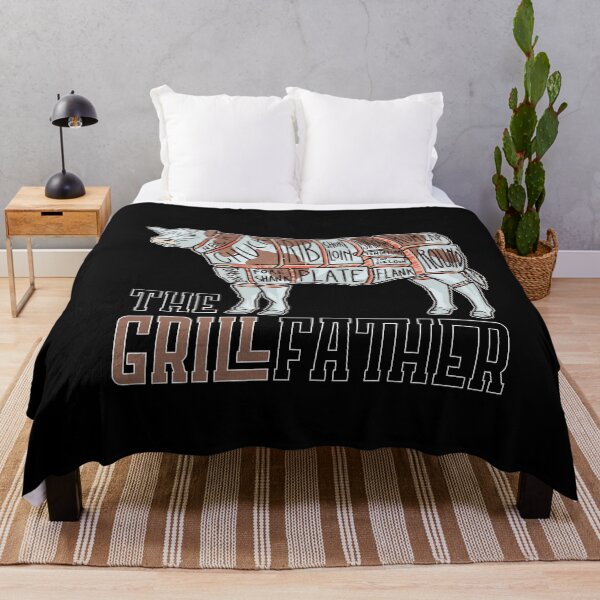 Item preview, The GrillFather | Funny Dad Husband Grandpa Uncle Friend Grilling & BBQ Lover Meat Humor Joke for Men designed and sold by MadrigueraSM-.