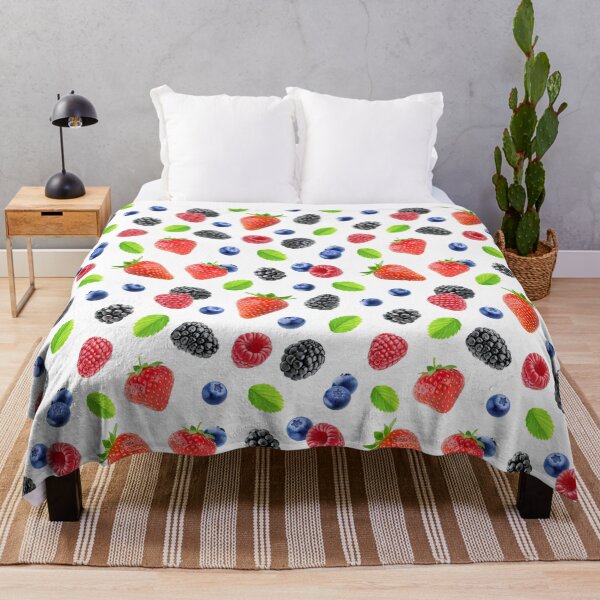 Item preview, Berries and Leaves Seamless Pattern designed and sold by silviaol.