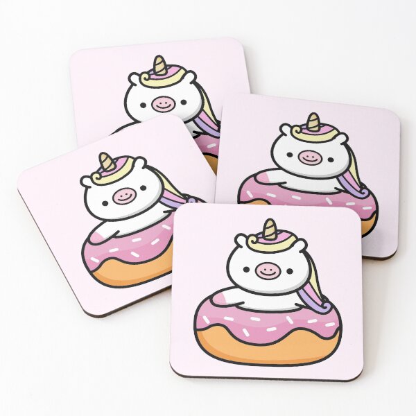 Item preview, Kawaii Unicorn In Donut Dessert Cute Fantasy Animal Food designed and sold by Simplyy  Unique.