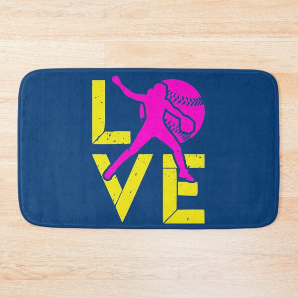 Item preview, LOVE Sport blue Silhouette Softball Player    designed and sold by Aigilowagner.