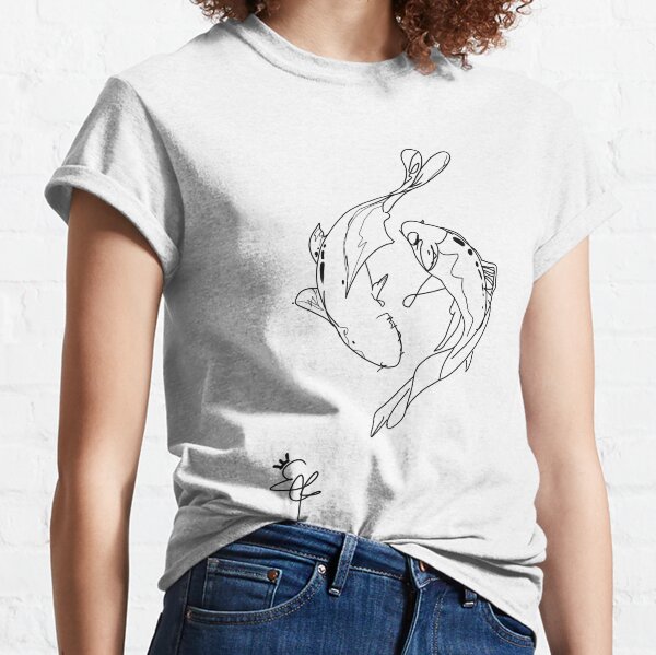 Koi Fish | Japanese Art | Yin Yang Koi Fish | Signature Version Classic T-Shirt