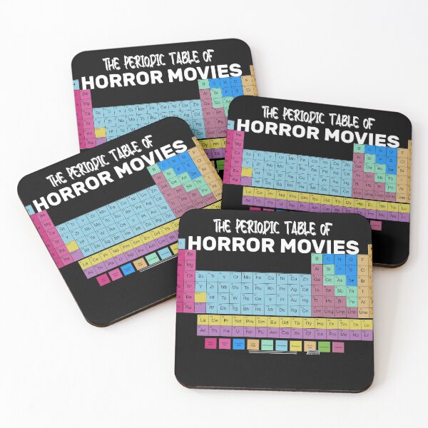 Item preview, The Periodic Table of Horror Movies classic T-shirt designed and sold by RIDA LOUCHACHHA.