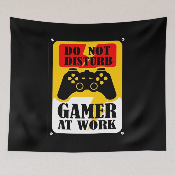 Item preview, Funny Gamer Do Not Disturb Gamer At Work designed and sold by MARCOS LILI.