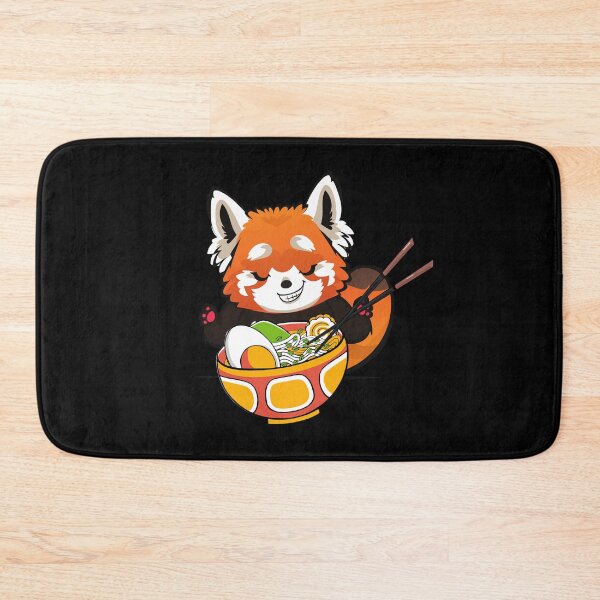 Item preview, Red Panda Eating Ramen - Cute Kawaii style Red Panda designed and sold by HROC.