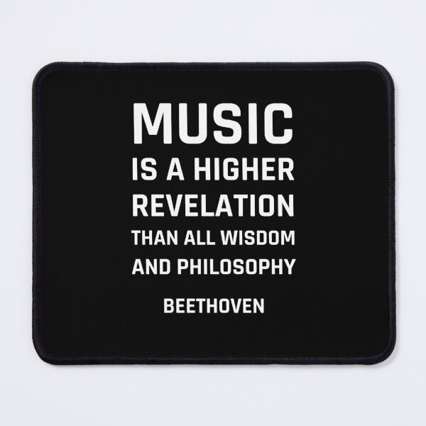 Item preview, Beethoven Quotes - Music is a higher revelation than all wisdom and philosophy  designed and sold by Inspirationmotivation.